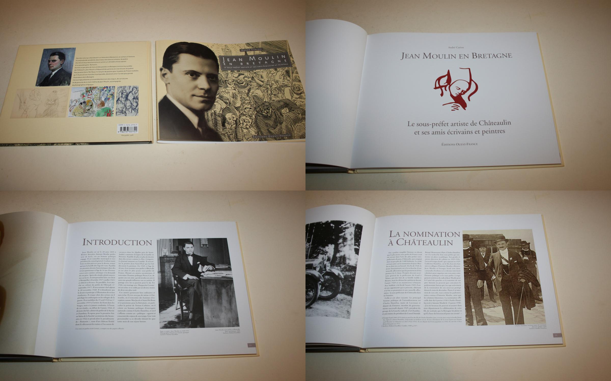 Jean Moulin En Bretagne Le Sous Prefet Artiste De Chateaulin Et Ses Amis Ecrivains Et Peintres Par Cariou Andre Moulin Jean Comme Neuf Couverture Rigide 05 Edition Originale Edition Illustree Bookinerie Jean Moulin En Bretagne Le Sous Prefet Artiste De Chateaulin Et Ses Amis Ecrivains Et Peintres Par Cariou Andre Moulin Jean Comme Neuf Couverture Rigide 05 Edition Originale Edition Illustree Bookinerie