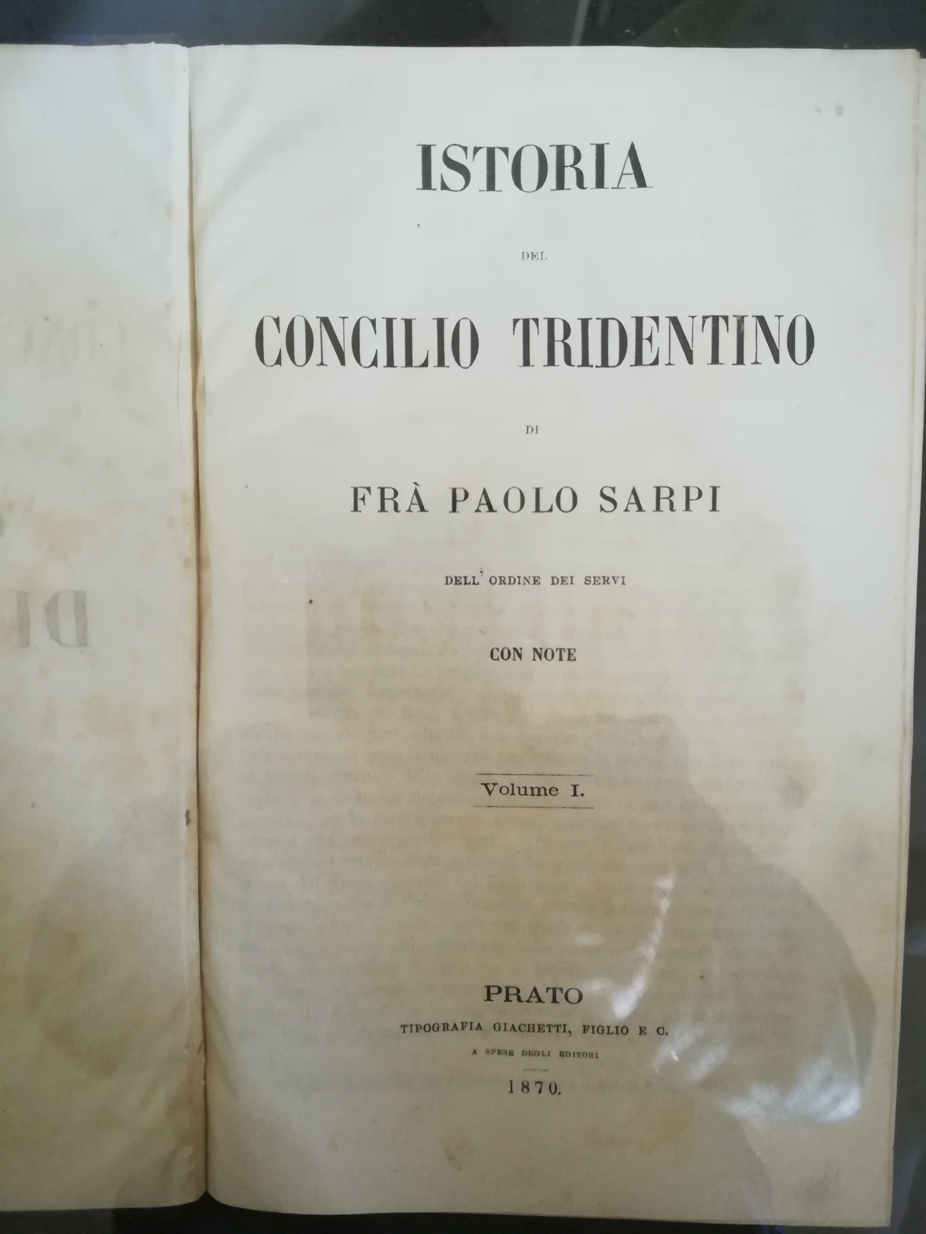Istoria Del Concilio Tridentino I Ii De Paolo Sarpi Buono Good