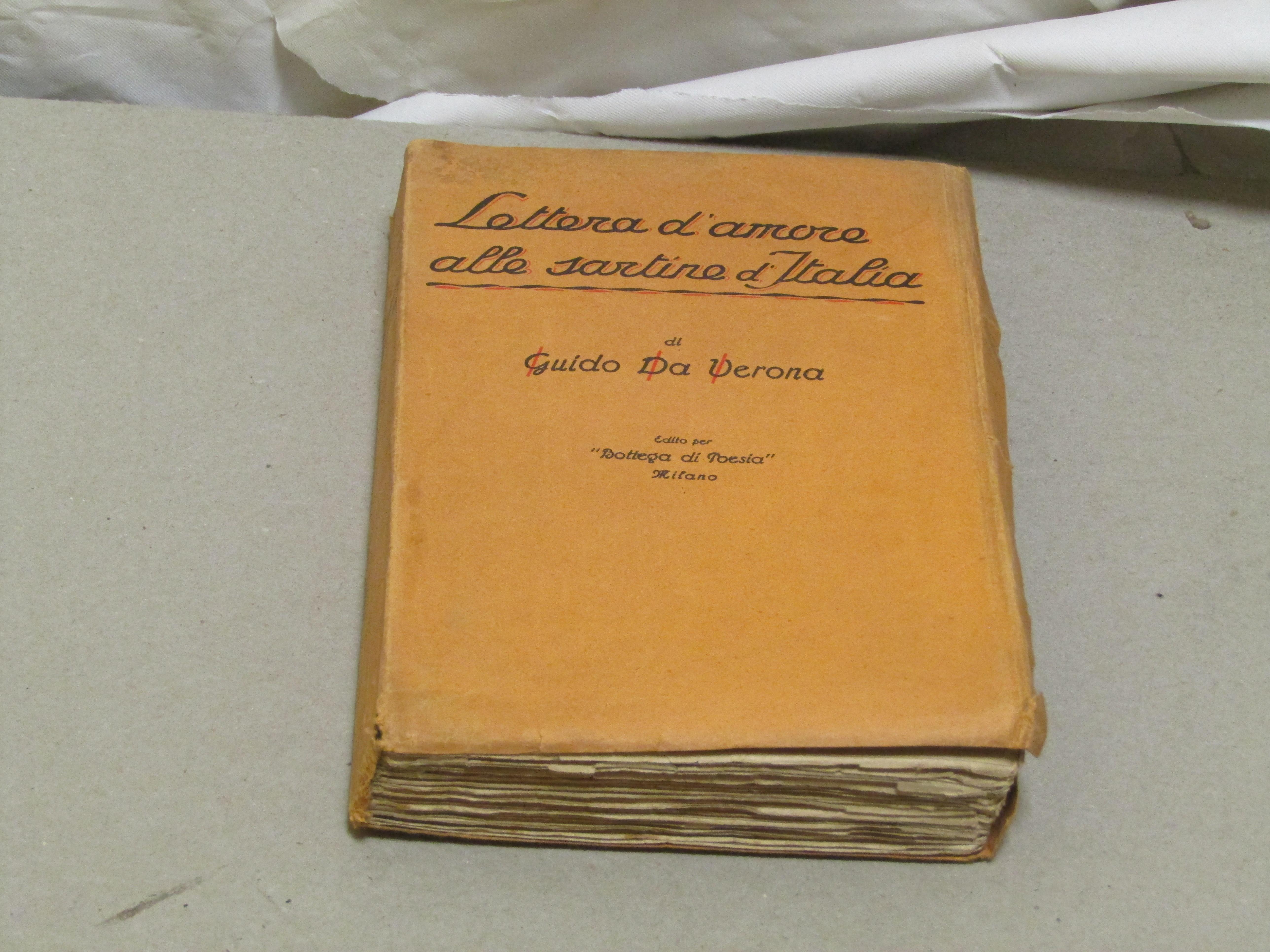 Abebooks Guido da Verona. Lettera d'amore alle sartine d'Italia. - dedica autografa