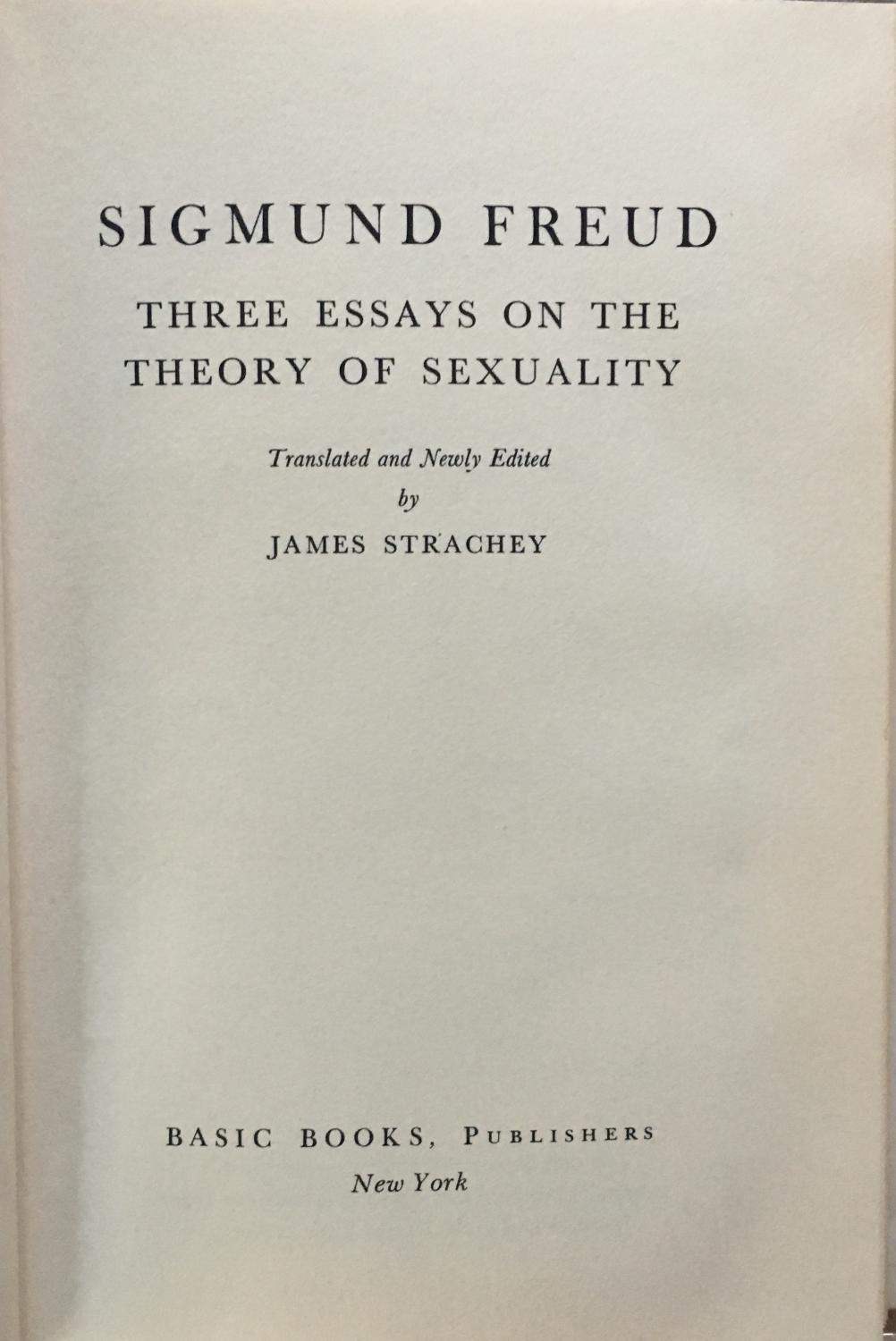 freud three essays on the theory of sexuality pdf