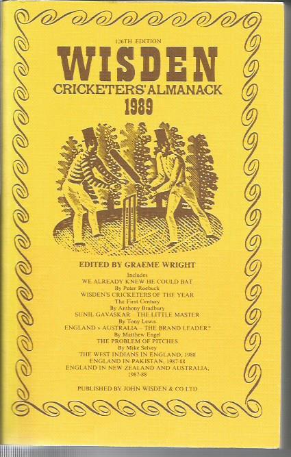 Wisden Cricketers' Almanack 1989 Paperback Book The Cheap Fast Free Post 