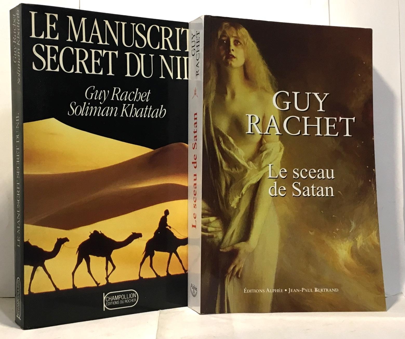 Le manuscrit secret du Nil + Le sceau de Satan --- 2 livres - Soliman Khattab Guy Rachet