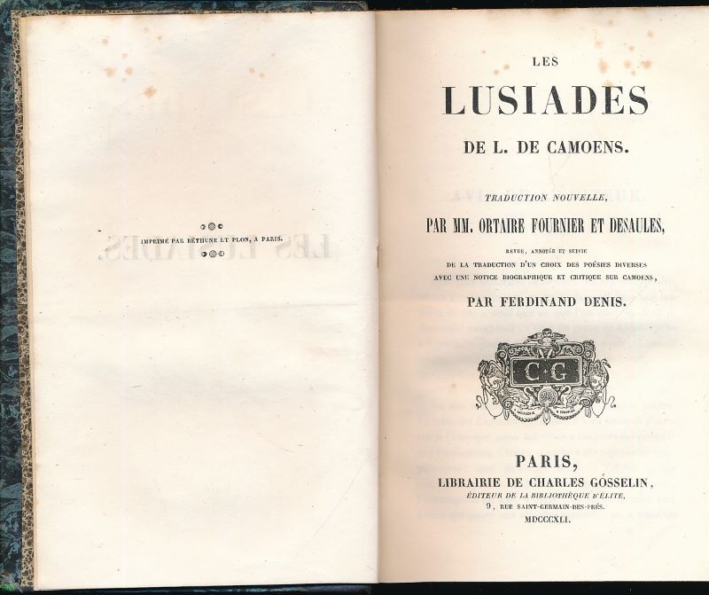 Les Lusiades CAMOENS L. de [Couverture souple]