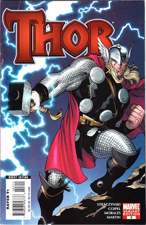 Thor #3 (Vol 3: 2007) Variant Cover Comic by Writer: J