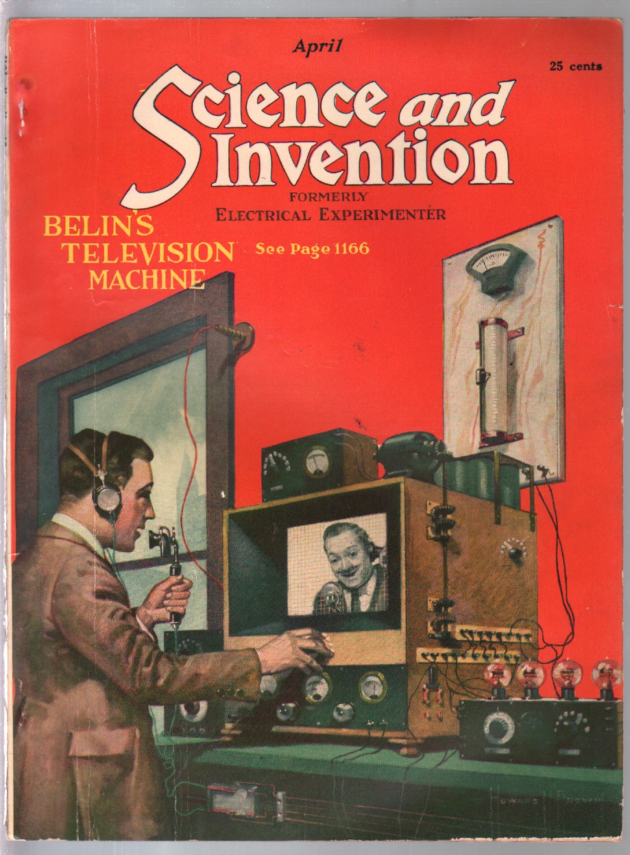 Science & Invention 4/1923-Frank R Paul art-pulp fiction-H V Brown-FN:  (1923) Magazine&nbsp;/&nbsp;Periodical | DTA Collectibles