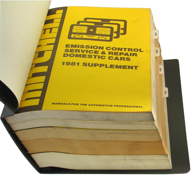 Emission Control Service and Repair, Domestic Cars 19811985 Supplements (Manuals for