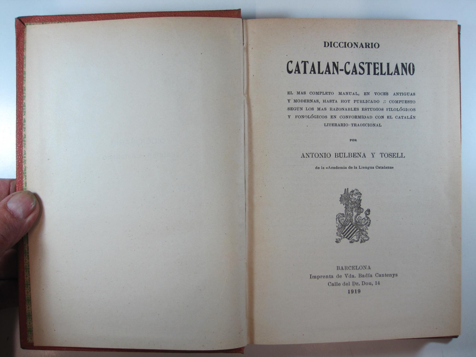 Diccionario Bilingue Manual Catala-Castella Castellano-Catalan / Handbook  Dictionary Catalan-Spanish Spanish Catalan (Catalan and Spanish Edition) by  Pons, Jordi Indurain: Good Hardcover (2007)