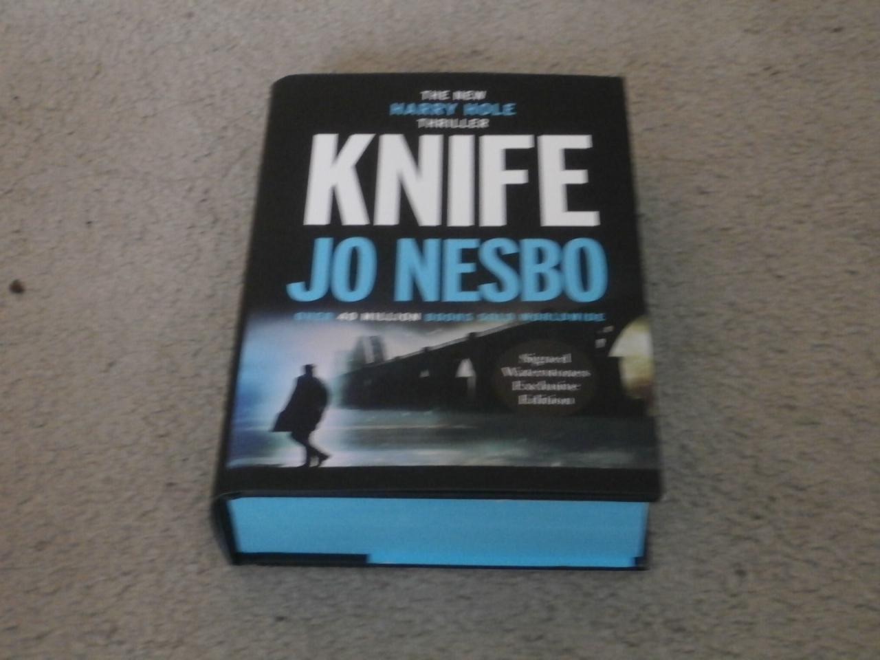 KNIFE SIGNED EXCLUSIVE UK FIRST EDITION HARDCOVER 1/1 by Jo Nesbo As