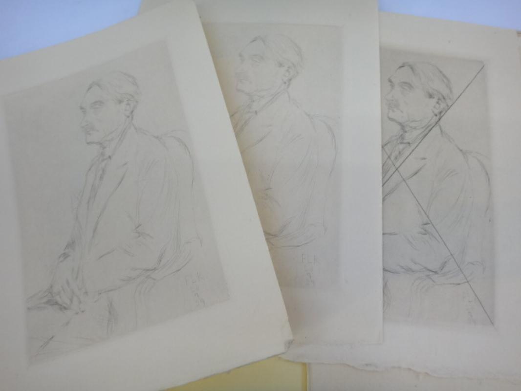 Choses tues. Cahier d'impressions et d'idées. Portrait de Paul Valéry ...