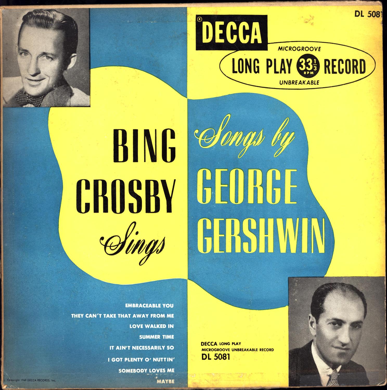Bing Crosby Sings Songs by George Gershwin (...