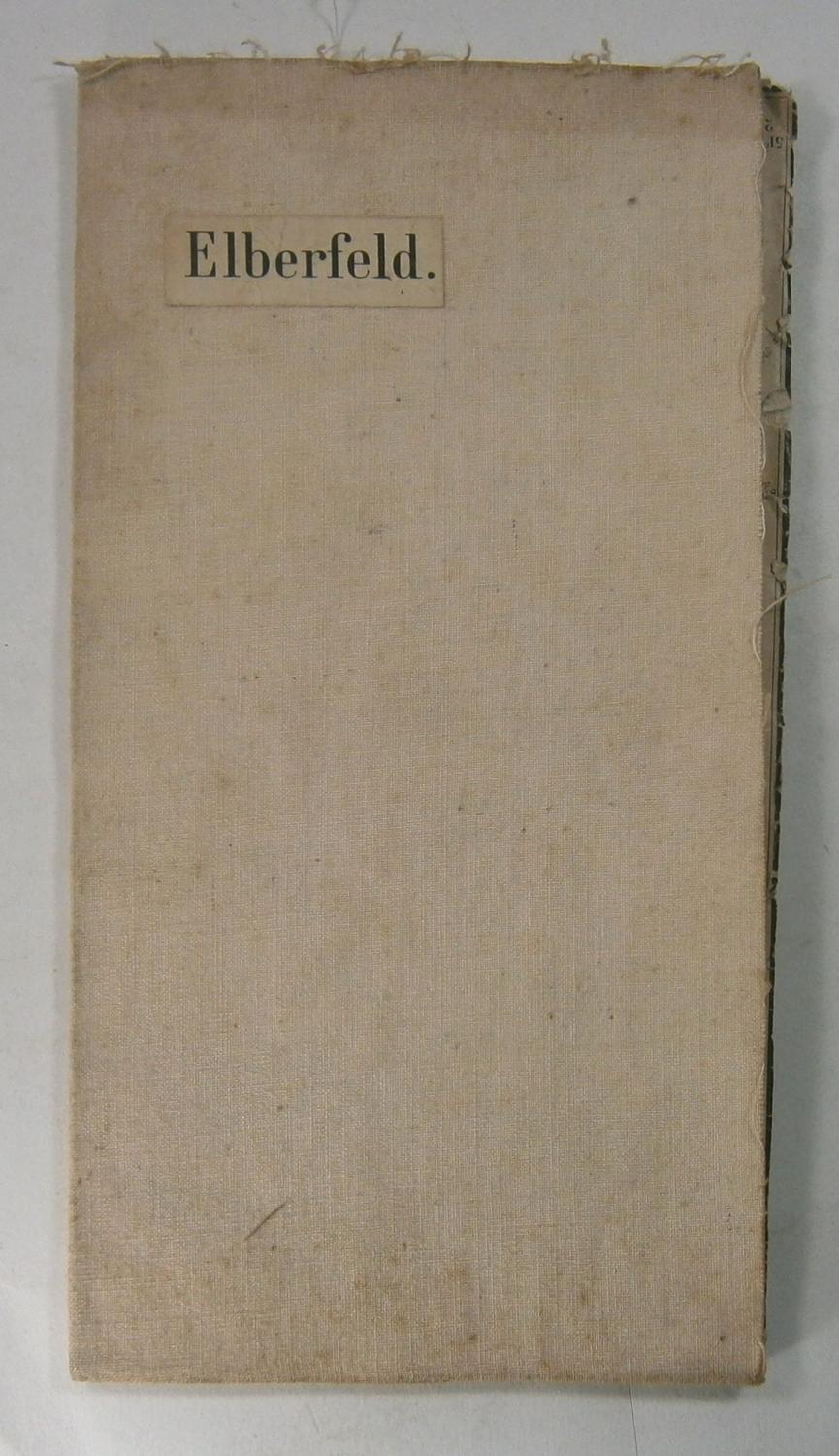 Elberfeld. Topographische Karte mit Höhenangaben am Kartenrand, Maßstab