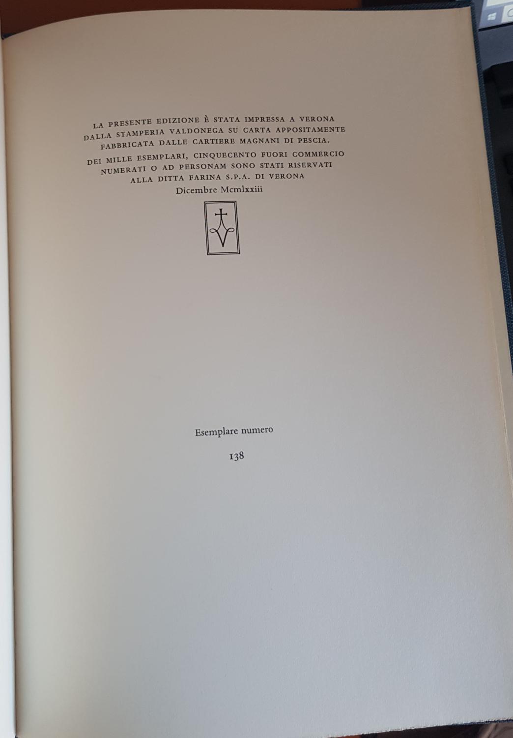 [Signed] Fioretto. De le antiche croniche de Verona e de tutti i suoi confini FRANCESCO CORNA DA SONCINO [Fine] [Hardcover]