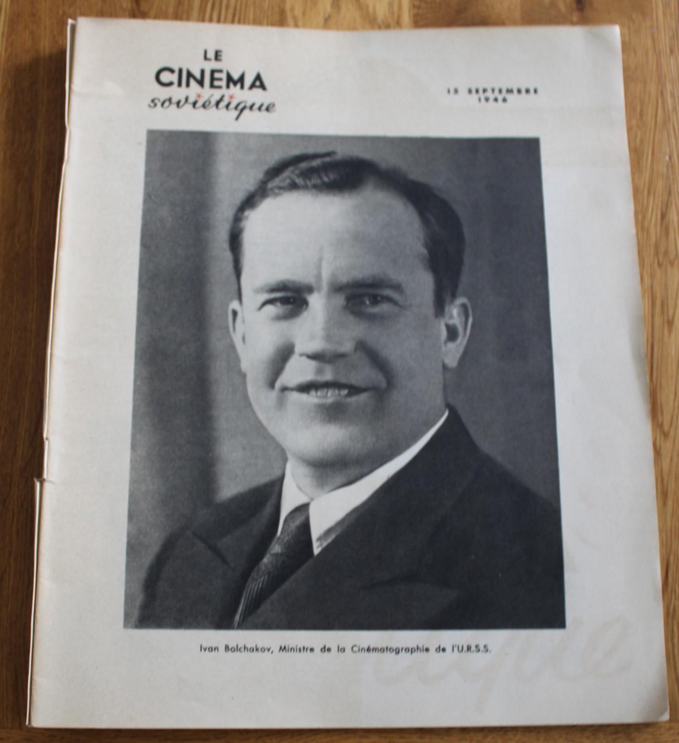 Le Cinema Sovietique. 15 November 1946. by Cinema: Very Good + Card
