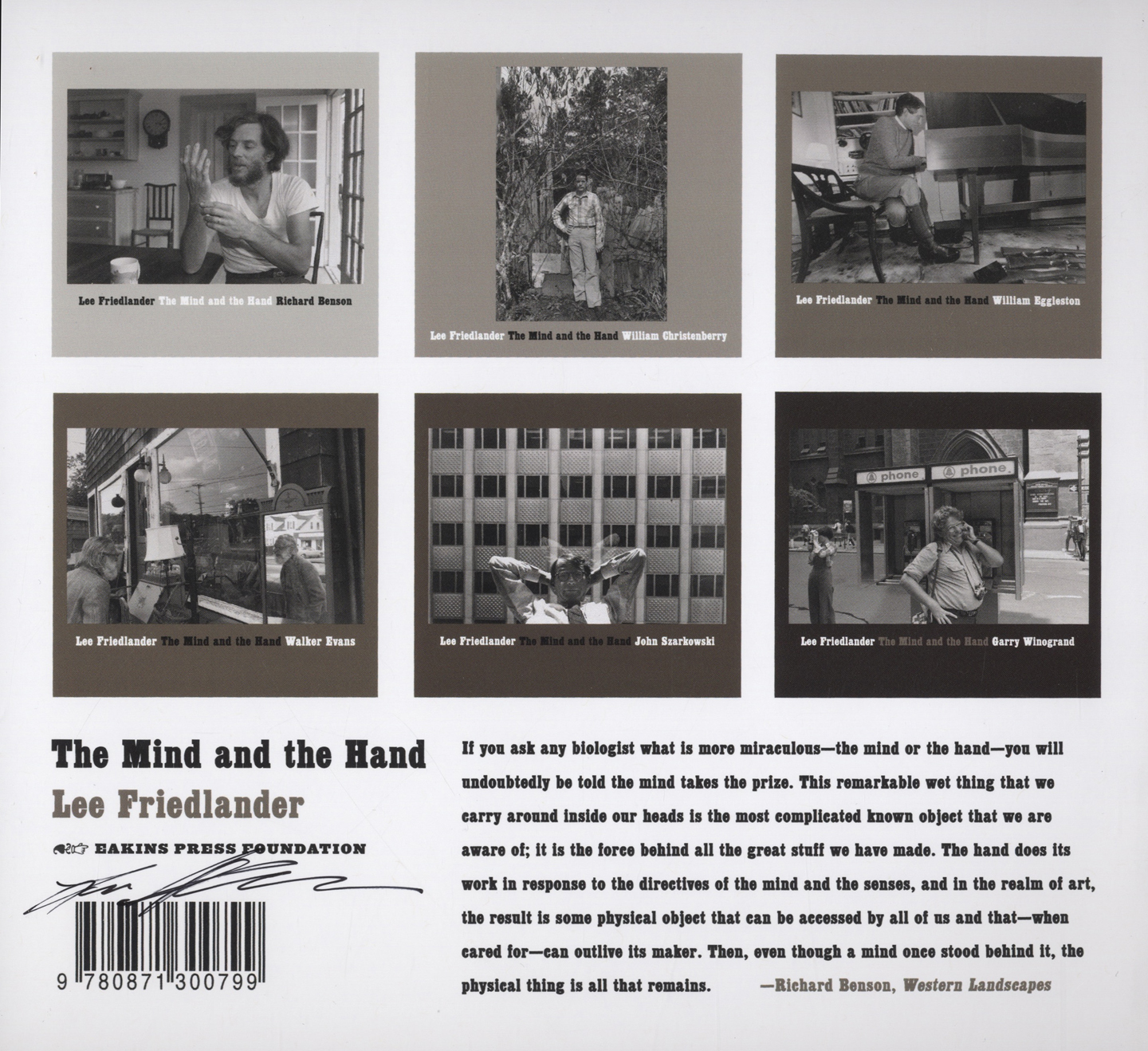 PHT Lee Friedlander : The Mind and the Hand Lee Paperback by Friedlander ;... 