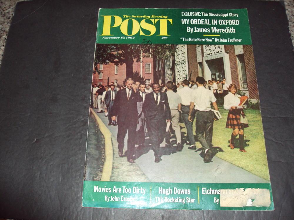 NOV 10 1962 SATURDAY EVENING POST magazine MISSISSIPPI STORY 