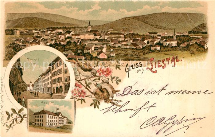 Postkarte Carte Postale 13559736 Liestal Innere Stadt Kaserne Liestal ...