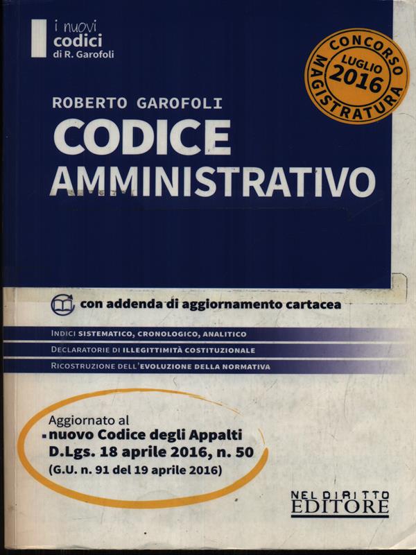Codice amministrativo - Garofoli, Roberto
