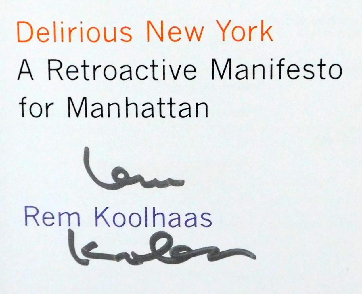 Delirious New York A Retroactive Manifesto for Manhattan by Rem