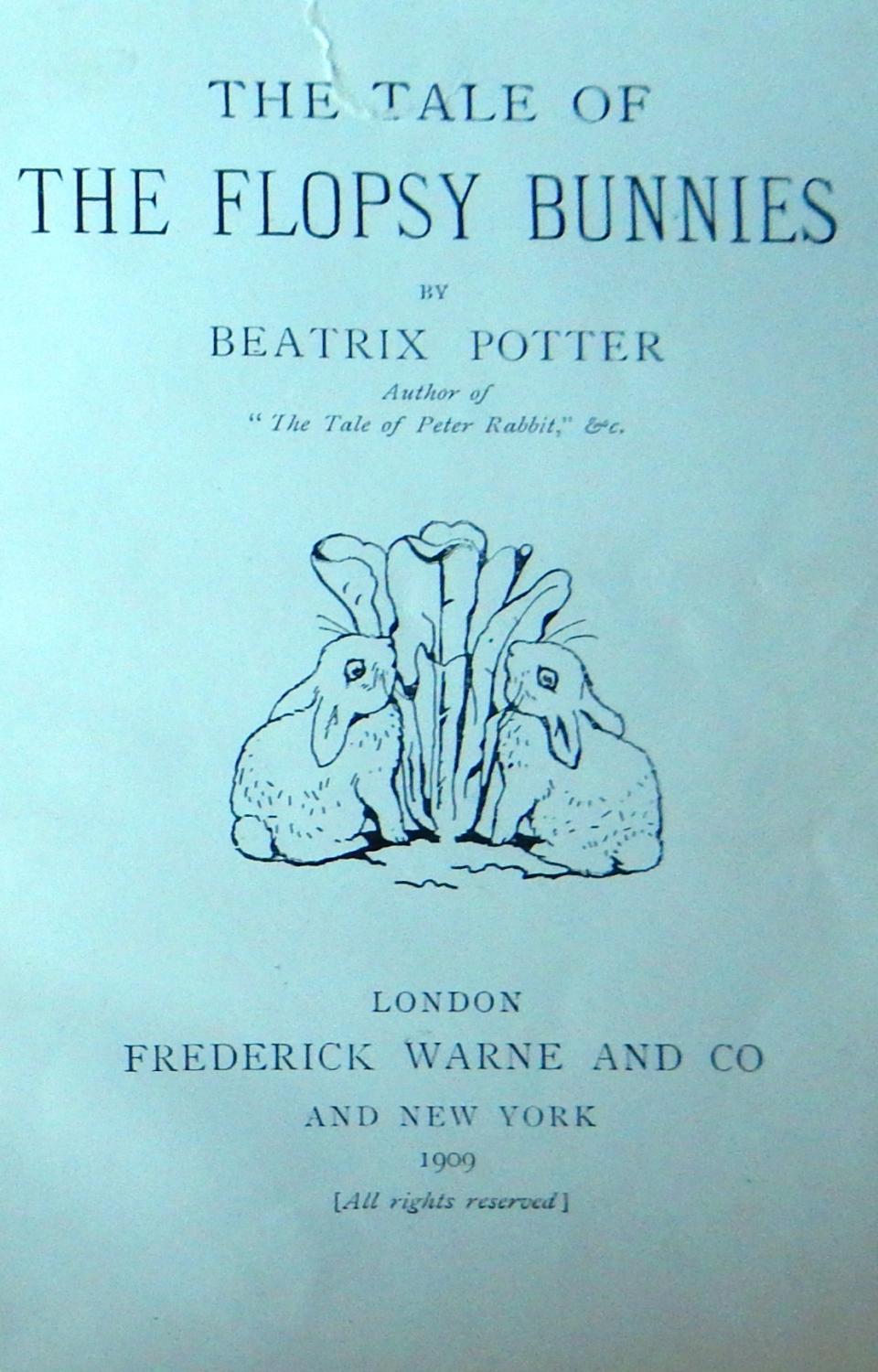 the tale of the flopsy bunnies 1909 the tale of the flopsy bunnies 1909