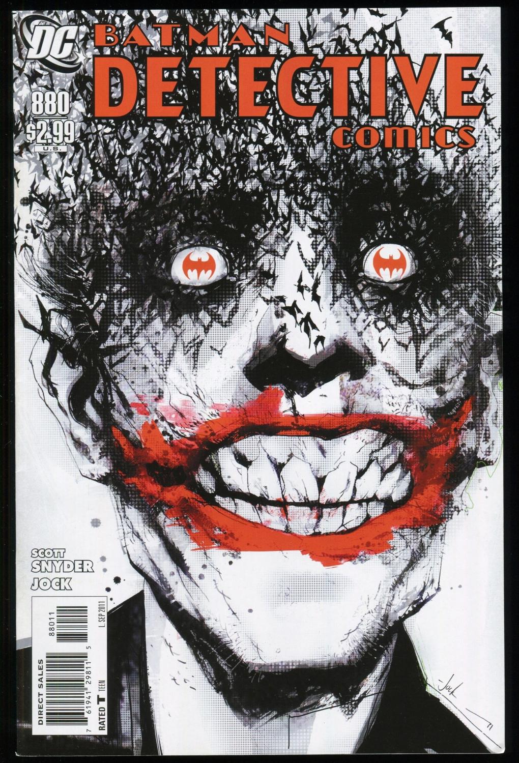 Detective Comics 880 Batman Joker Dark Knight Scott Snyder Jock art Bag  Boarded DC Comics 2011 par Scott Snyder: (2011) Bande dessinée |  CollectibleEntertainment