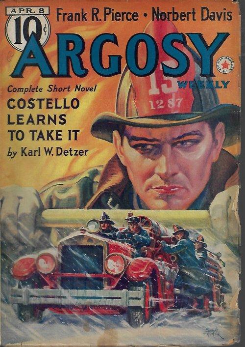 ARGOSY Weekly: April, Apr. 8, 1939 (;Calling Dr. Kildare;; Seven Out of Time;) Argosy (Karl W. Detzer; Frank Richardson Pierce; Norbert Davis; Stooki