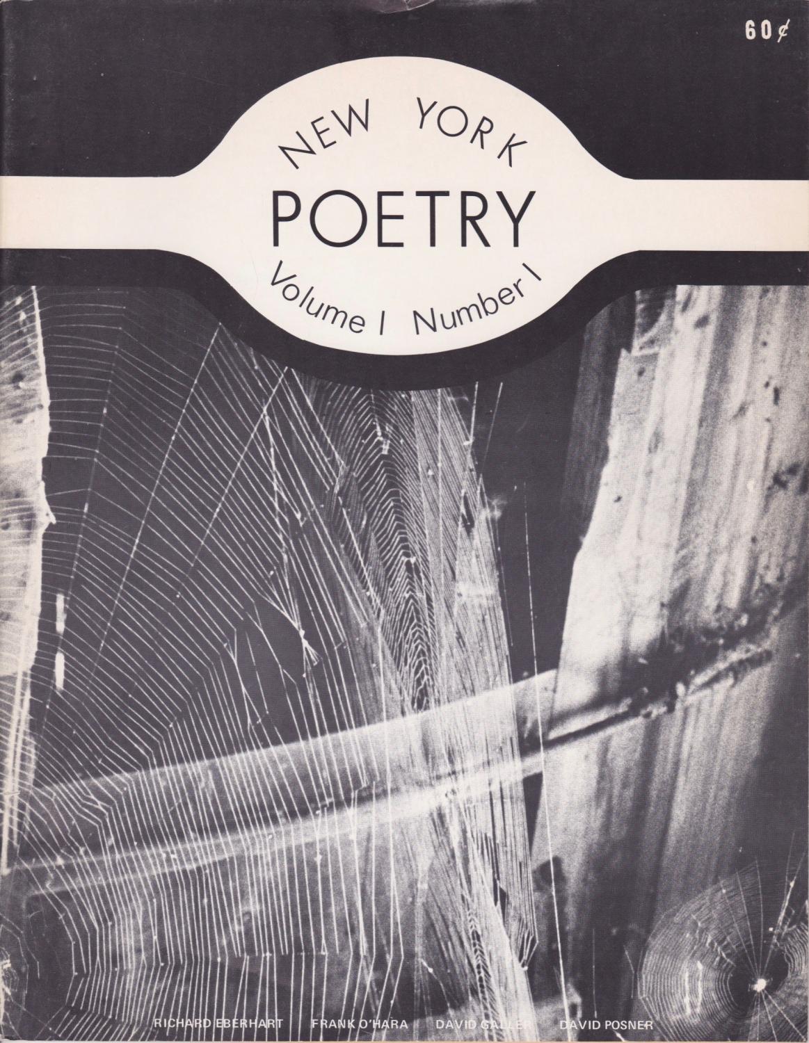 New York Poetry [Volume 1, Number 1] by Roday, Steven [Publisher] and