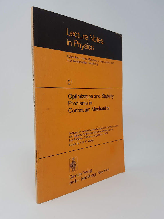 Optimization and Stability Problems in Continuum Mathematics - Wang, P.K.C. (ed.)