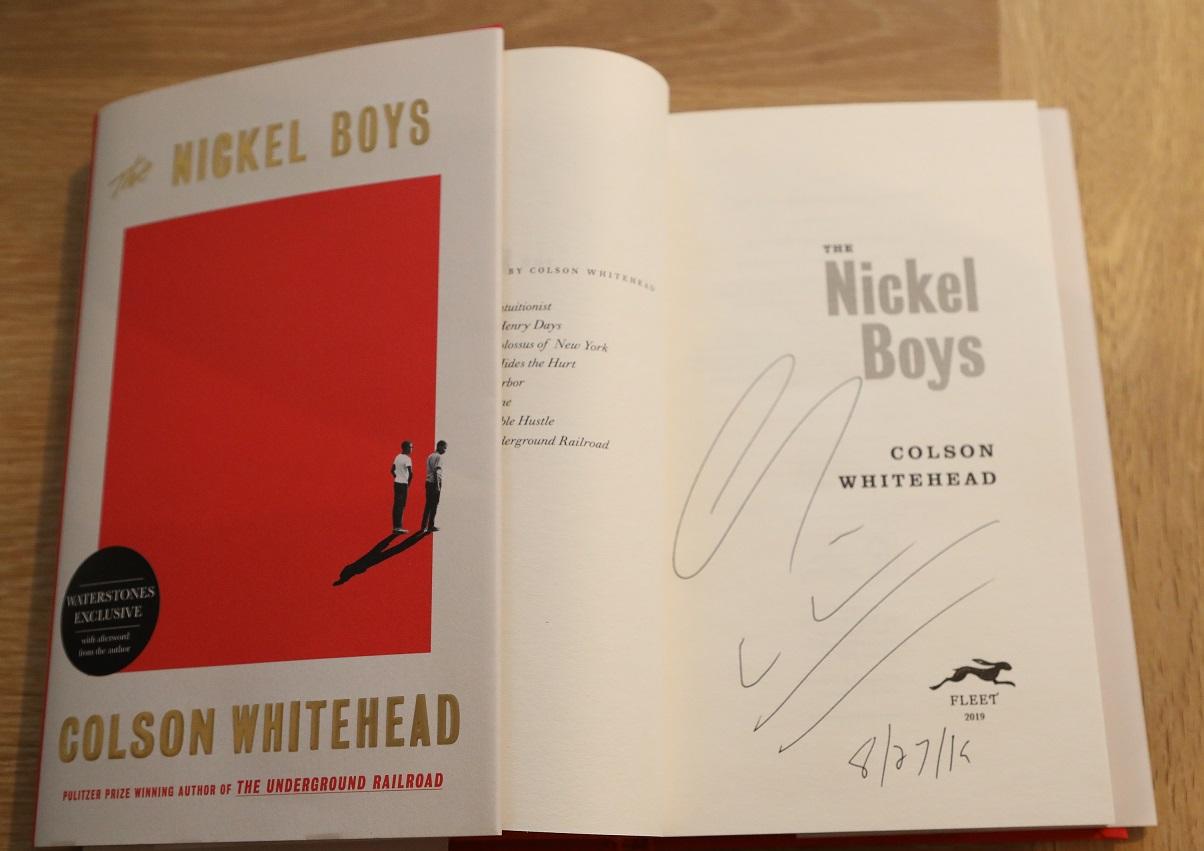 The Nickel Boys Exclusive signed and dated limited first