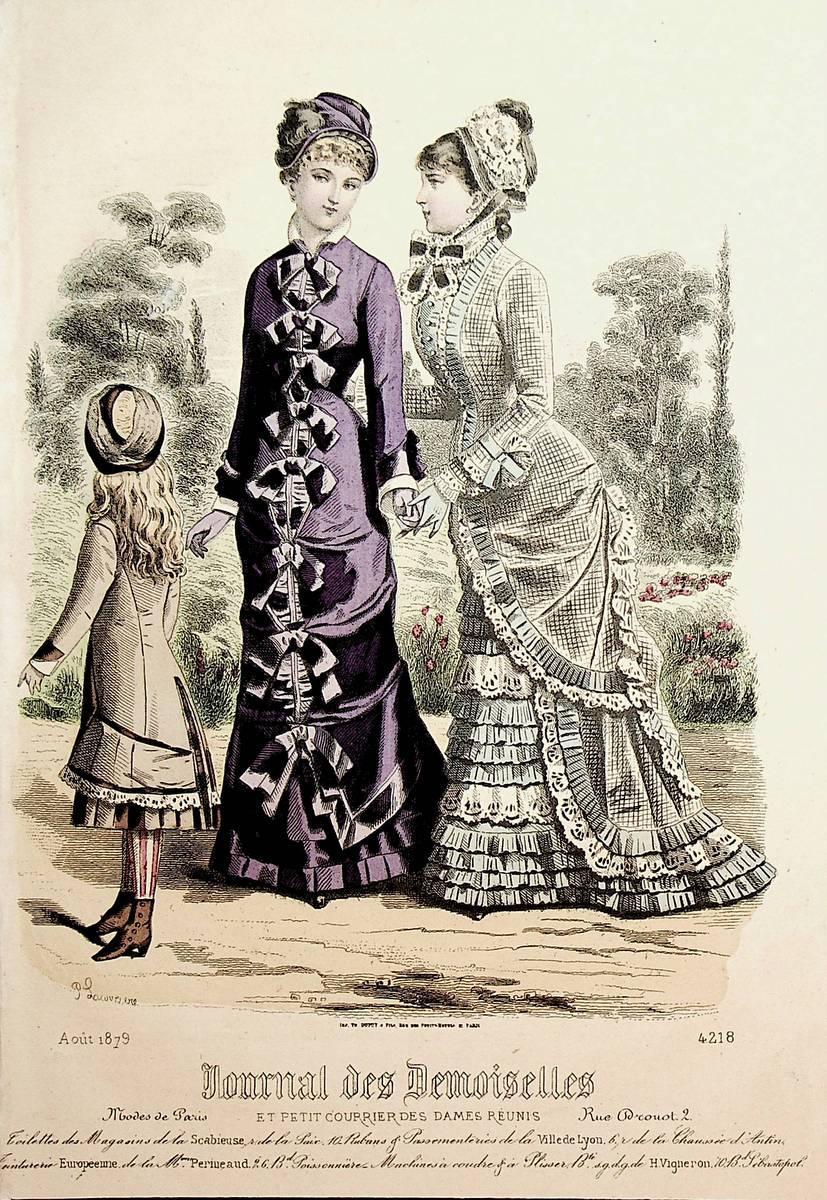 Damenmode ca. 1879 Women's Fashion old print: (1879)  Art / Print / Poster