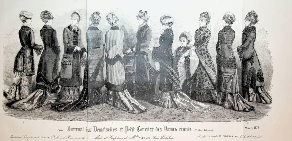 Damenmode ca. 1879 Women's Fashion old print: (1879)  Art / Print / Poster