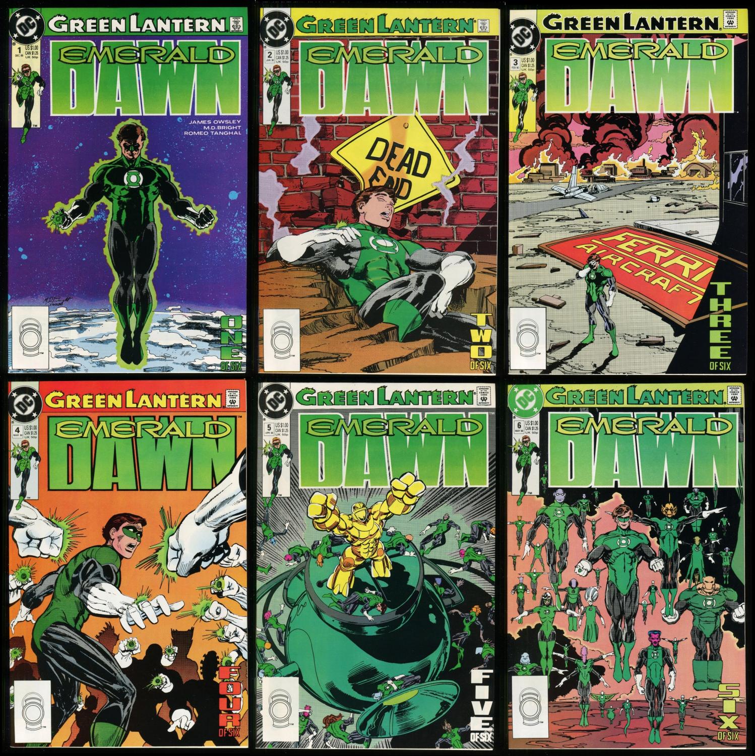 Green Lantern Emerald Dawn II #1 2 3 4 5 6 DC 1991 Comic Set 1-6 Mini Series 