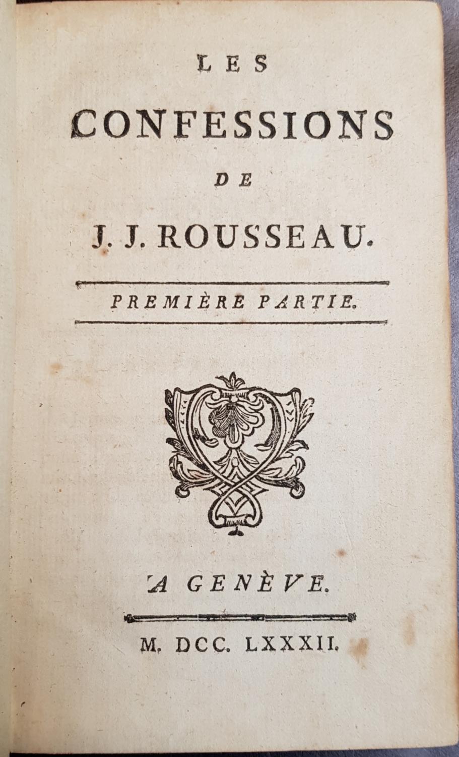 confessions jean jacques rousseau confessions jean jacques rousseau