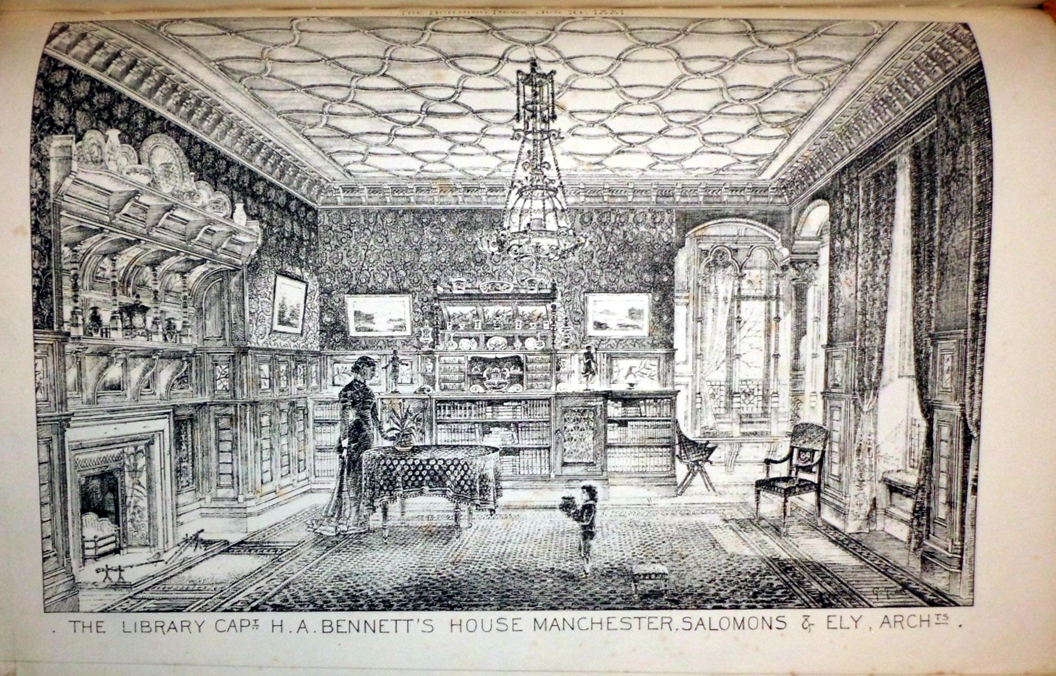 Interiors 19th Century Architectural Drawings Von Editor Very Good