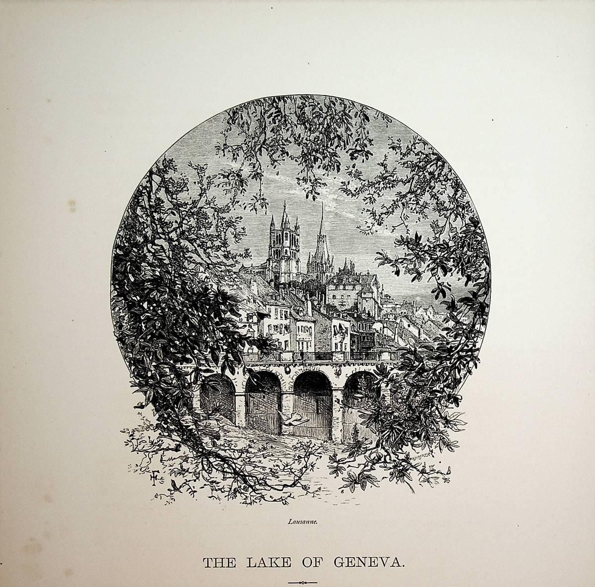 Vue Générale De Langnau (Suisse) - Tirage Vintage Stéréo Circa 1875 - Format 8,5x17 Cm