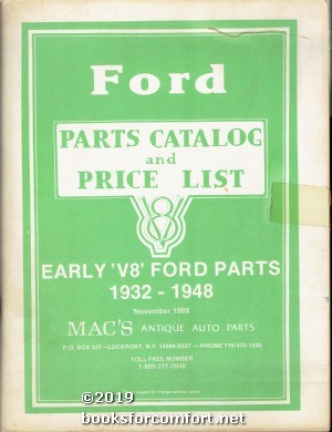 Ford Parts Catalog and Price List Early V8 Ford Parts 1932-1948 by Mac's Antique Auto Parts