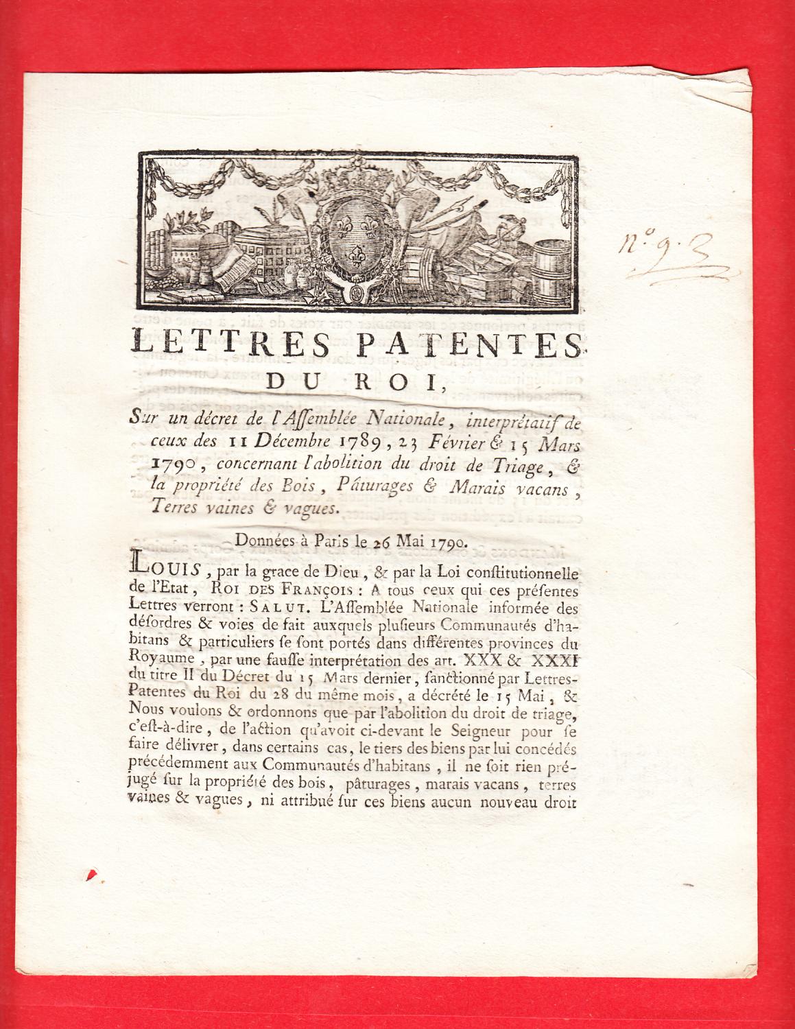 droit de propriete 4 lettres