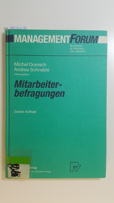 Mitarbeiterbefragungen - Domsch, Michel E. [Hrsg.] ; Bauer, Josef