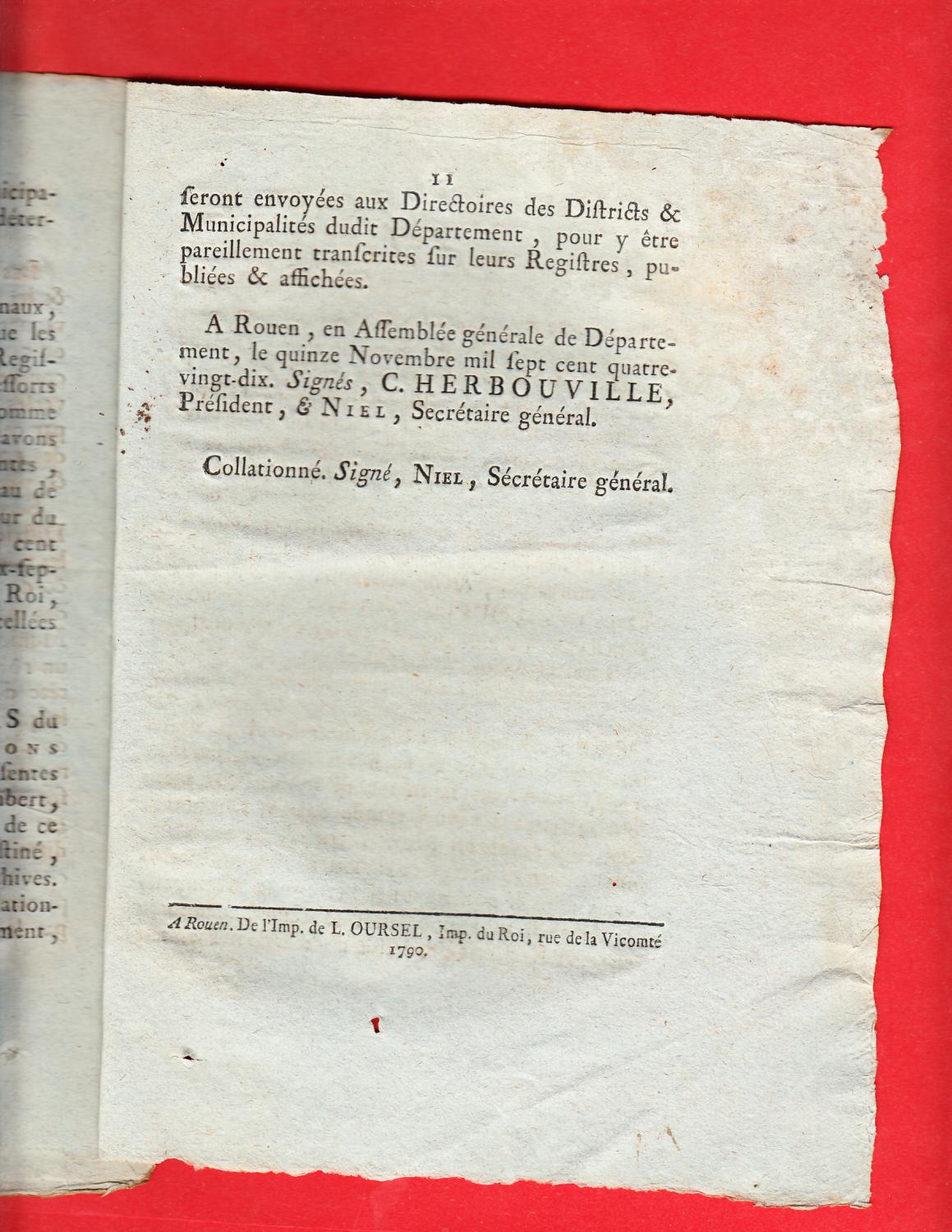 LETTRES PATENTES DU ROI, Sur le Décret de l'Assemblée Nationale, des 3