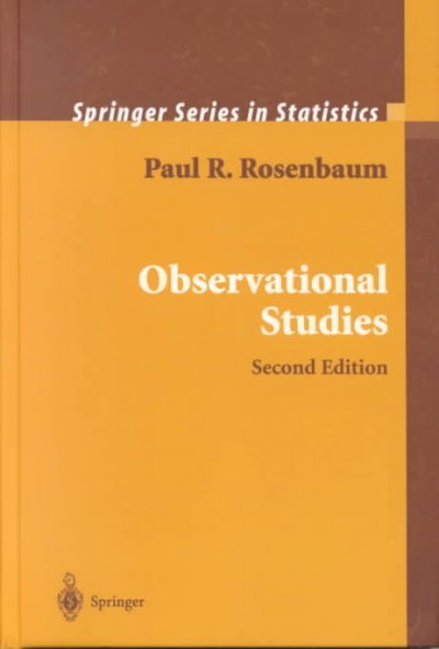 Observational Studies 2nd Edition - Rosenbaum, Paul R.