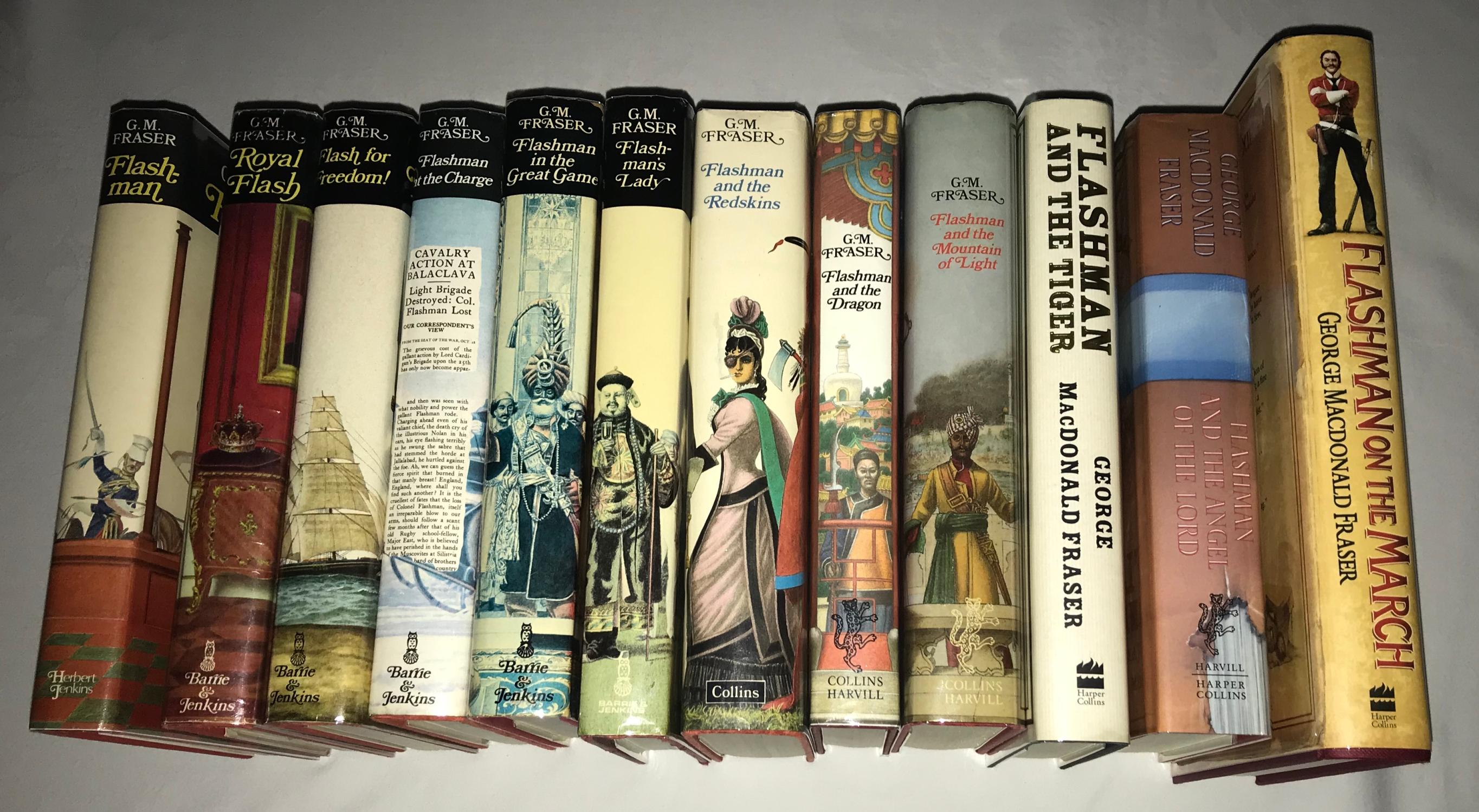 A COMPLETE UK FIRST EDITION SET OF THE FLASHMAN NOVELS ALL