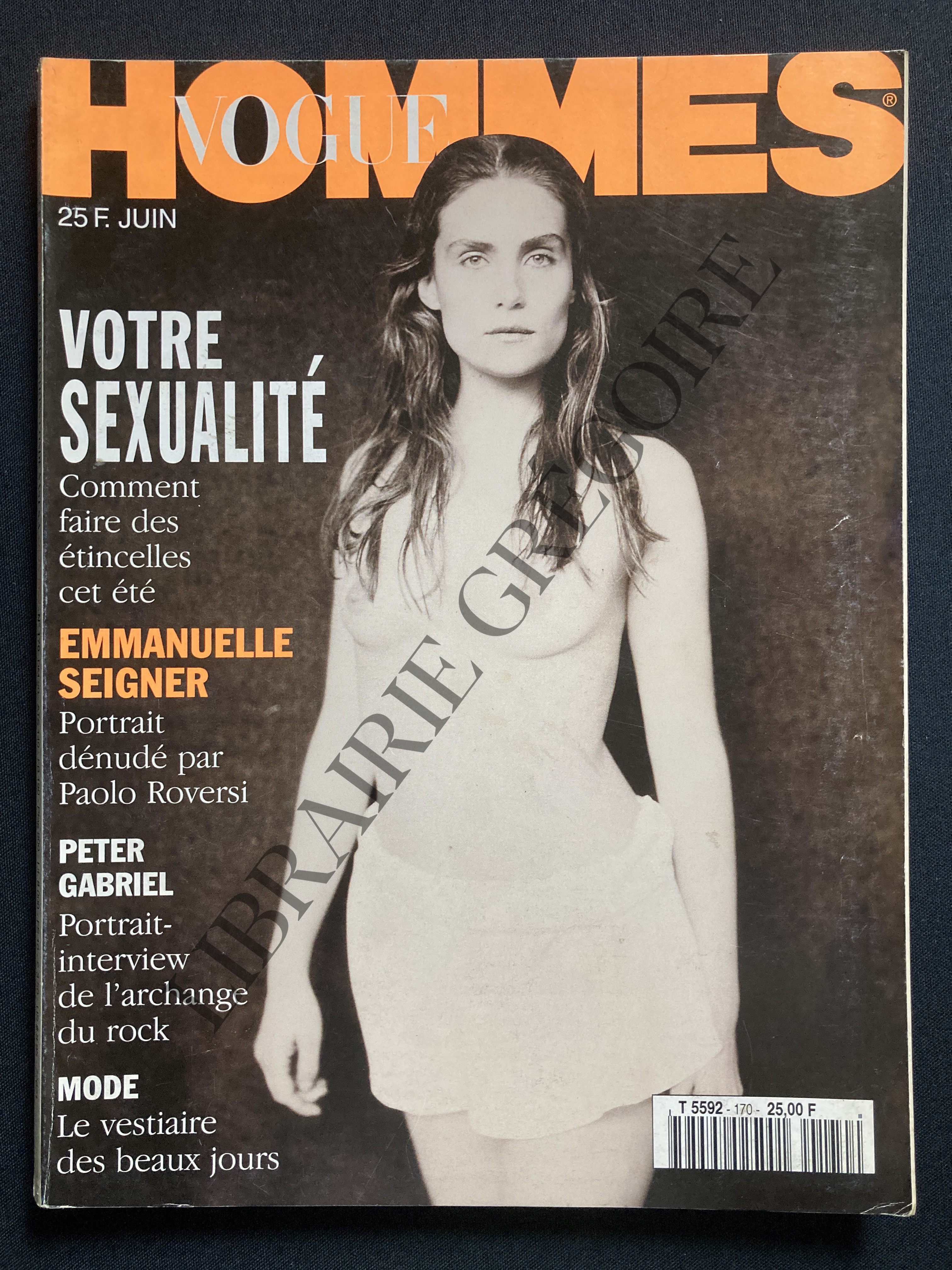 VOGUE HOMMES-N°170-JUIN 1994-EMMANUELLE SEIGNER [Très bon] [Couverture souple]