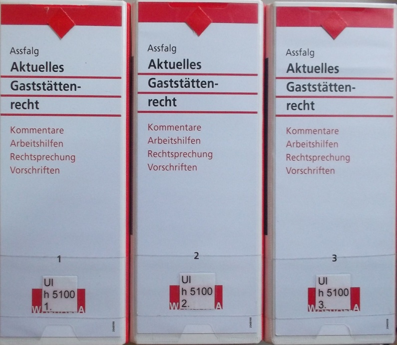 Aktuelles Gaststättenrecht: Kommentare - Arbeitshilfen - Rechtsprechung - Vorschriften: Grundwerk bis 154. Aktualisierung (Stand: Januar 2018) - Loseblattsammlung in 3 Ordnern + CD 