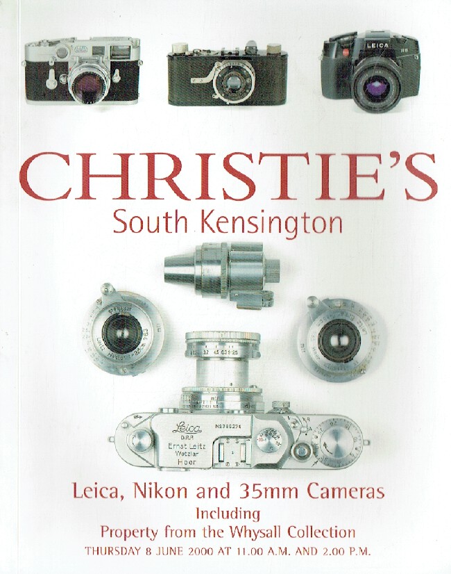 Christies June 2000 Leica, Nikon & 35mm Cameras Inc. Whysall Collection Christies [ ]