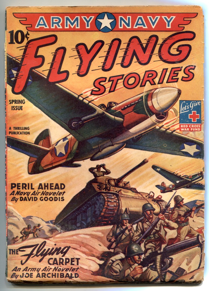 Army Navy Flying Stories Pulp Spring 1944- Peril Ahead- Flying Carpet [Very Good] [Softcover]