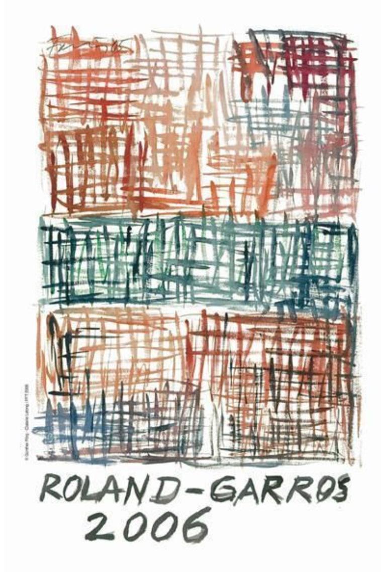 Roland Garros official 2006 poster by Gunther Forg Gunther Forg [Neuf]