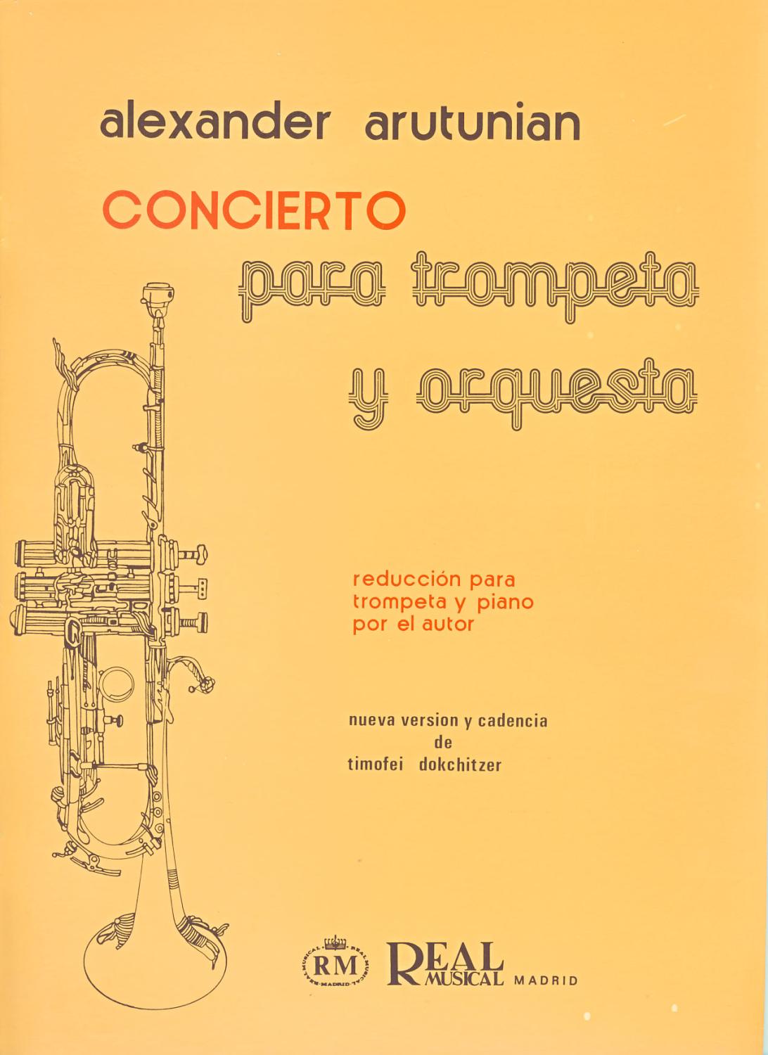 ARUTIUNIAN A. - Concierto para Trompeta y Piano (Dokchitzer) - ARUTIUNIAN A.