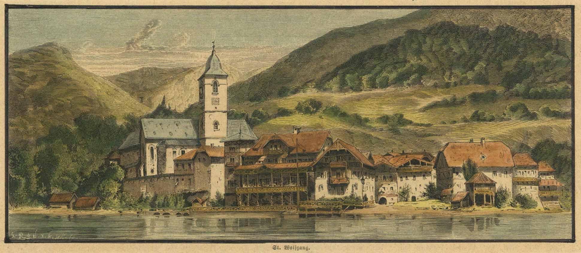 Gesamtansicht ('St. Wolfgang'). by SANKT WOLFGANG am Wolfgangsee ...