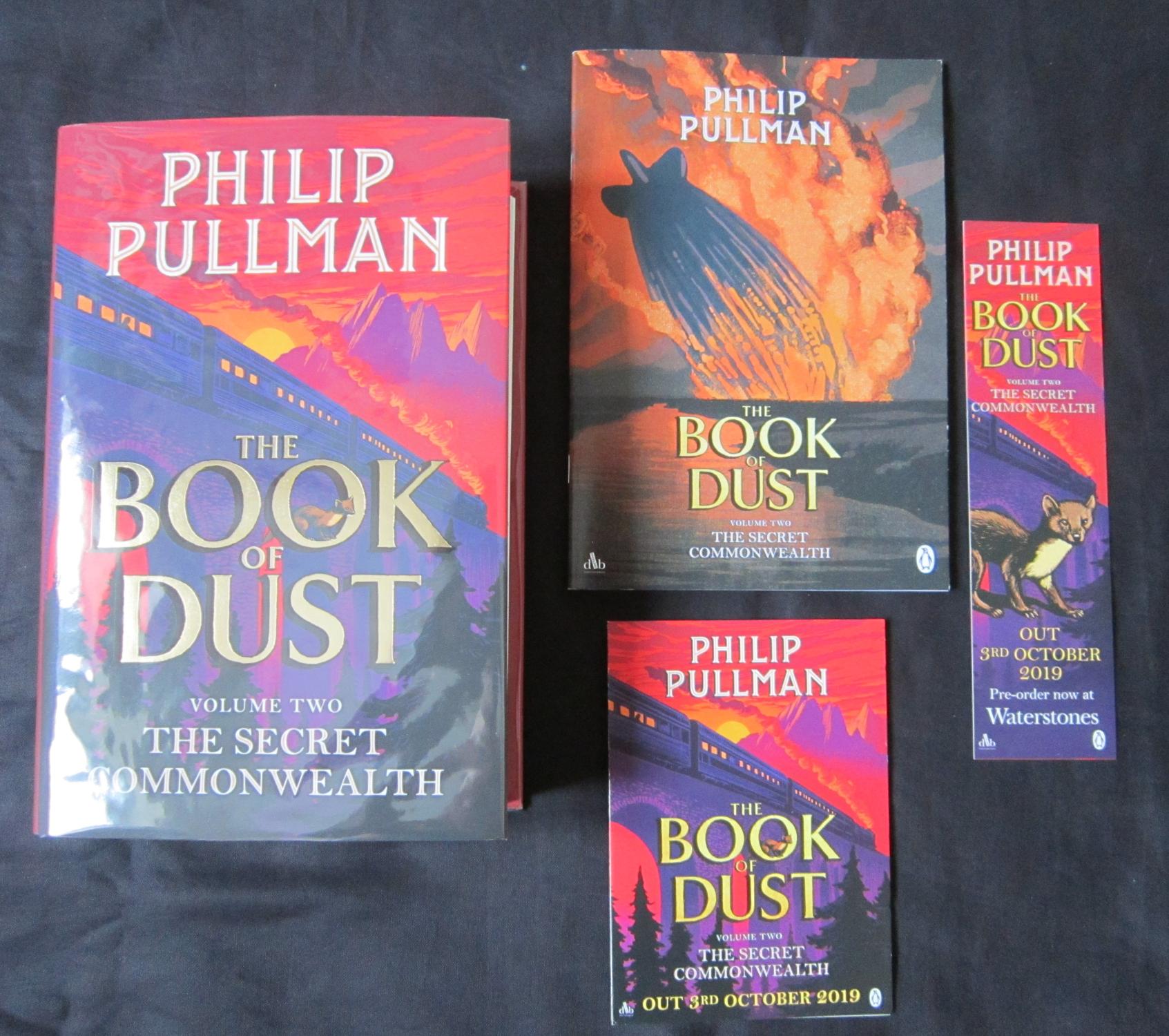 THE BOOK OF DUST The Secret Commonwealth. ***SIGNED FIRST TRADE EDITION + THREE PROMOTIONAL
