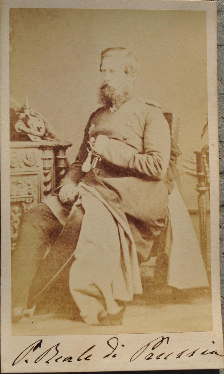 Principe Reale di Prussia Federico III Albumina circa anno 1870 by