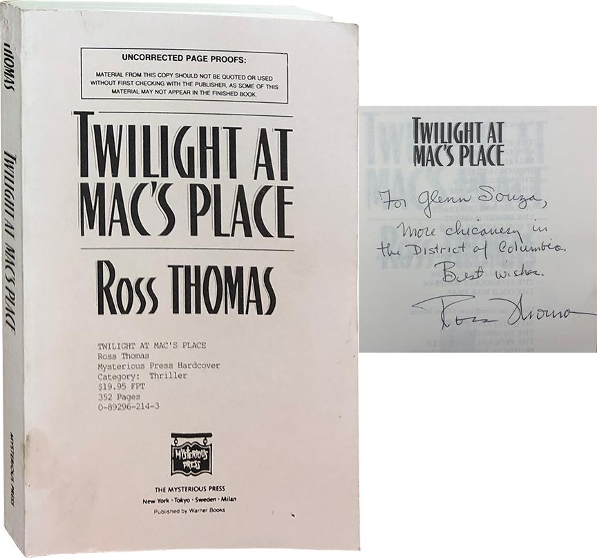 Mac's　Books　Place　(1990)　Uncorrected　Near　by　Author(s)　by　Thomas,　Ross:　at　Paperback　Signed　Proof.,　Carpetbagger　Twilight　Fine